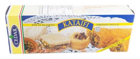 Cedar kataifi pate en filament (300 g) - kataiki shredded dough (454 g)