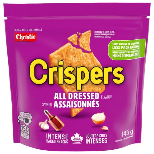 Crispers craquelins cuits au four - baked snack crackers (assaisonnés)