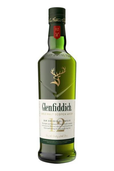 Glenfiddich 12 Year Old Single Malt Scotch Whisky (750 ml)