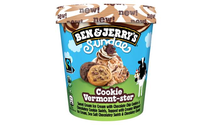 Ben & Jerry's Cookie Vermont-ster Sundae Ice Cream 427 ML