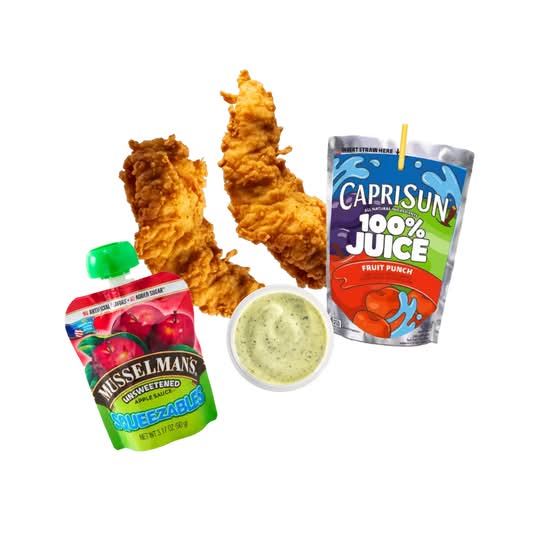 2 tendies kids meal