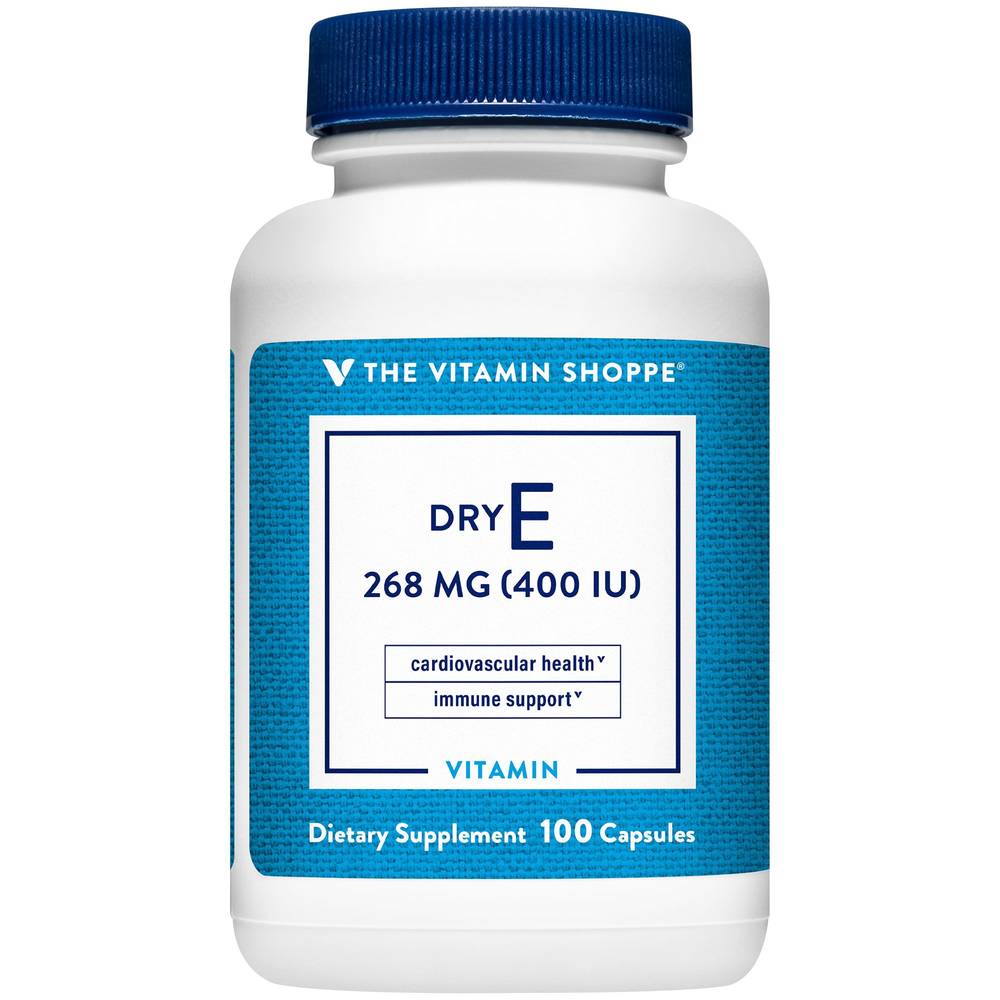 Dry Vitamin E - Cardiovascular & Immune Support - 268 Mg (100 Capsules)
