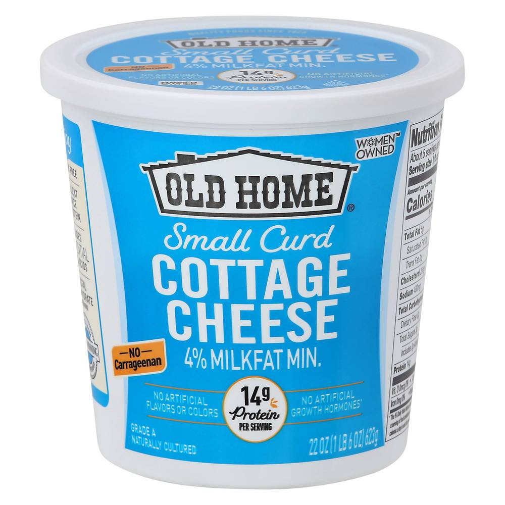 Old Home 4% Milkfat Minimum Small Curd Cottage Cheese (22 oz)