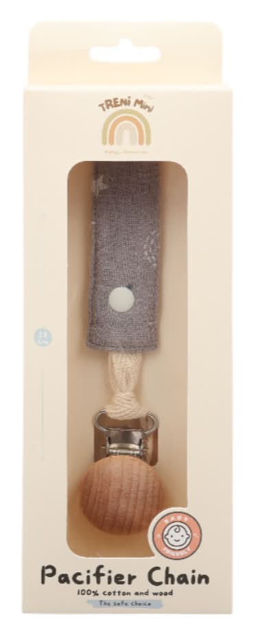 TRENi Mini 可伸縮奶嘴鍊 - 暮光灰