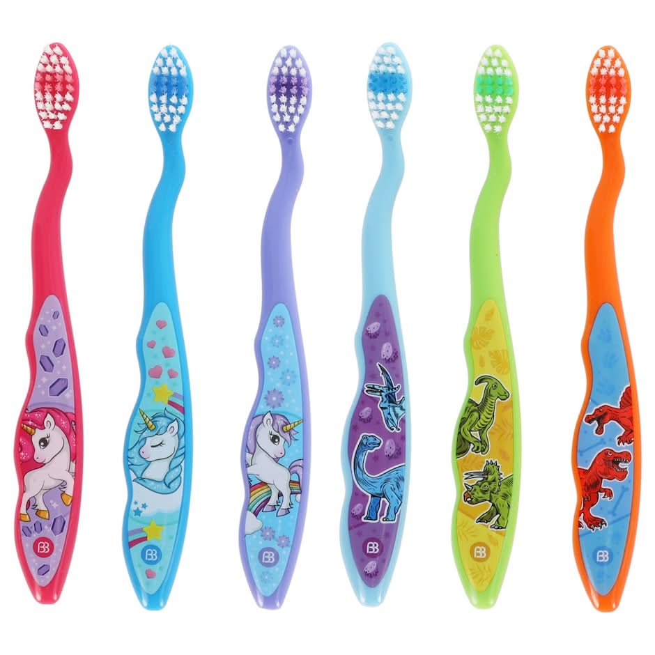 Brush Buddies Kids Toothbrushes, Assorted (3 ct)
