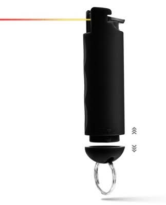 Guard Dog Security Snapshot Pepper Spray With Finger Grip, Black