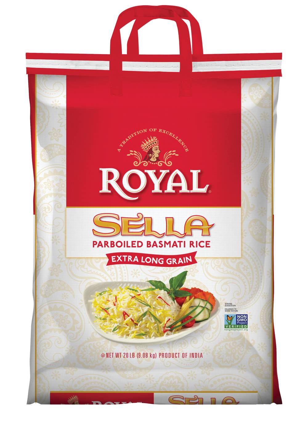 Royal Sella Parboiled Basmati Rice (20 lbs)