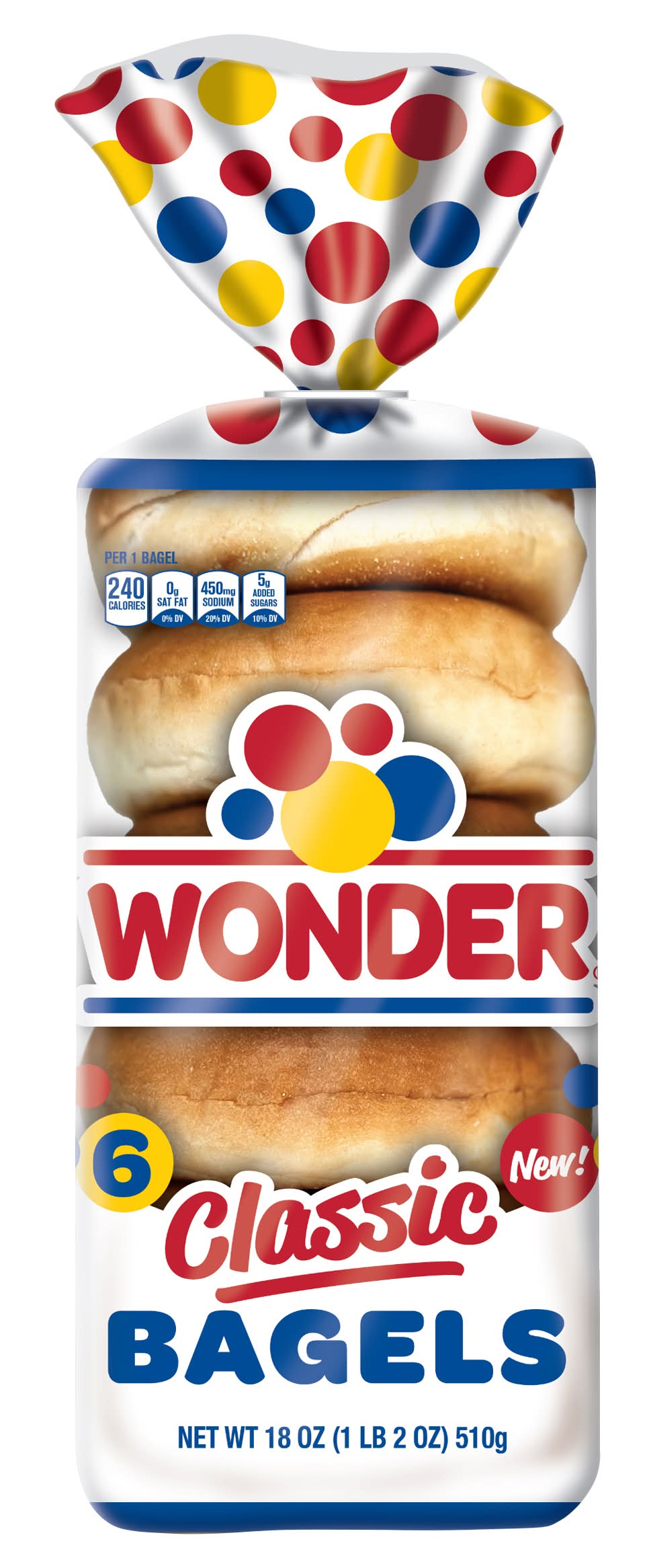 Wonder Classic Bagels (18 oz, 6 ct)