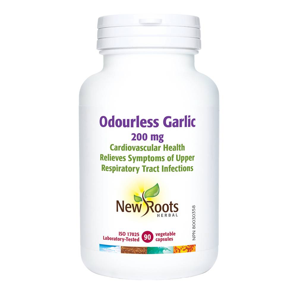 New Roots Herbal Odourless Garlic Capsules 200 mg (90 units)