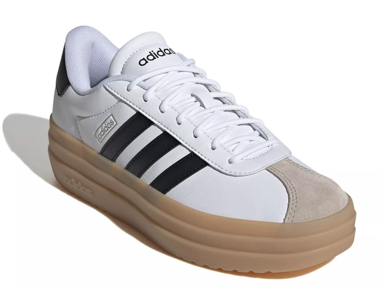 Adidas Vl Court Bold Platform Sneaker - Women'S (White/Black Medium - 7)