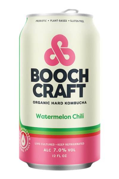 Boochcraft Hard Kombucha (12 fl oz) (watermelon chili)