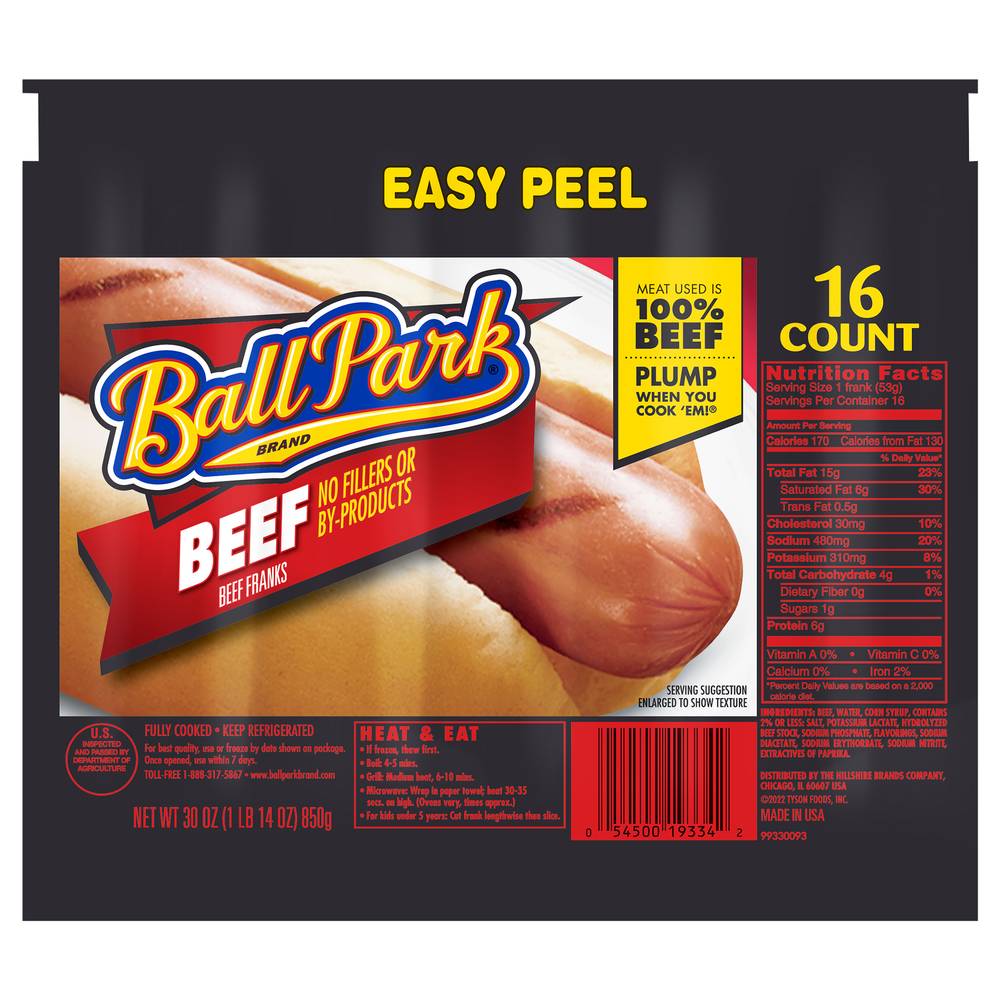 Ball Park Uncured Beef Franks