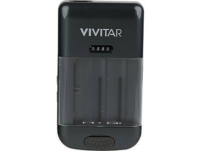 Vivitar USB Universal Lithium-Ion Battery Charger, Black (VIVSC4300-NOC-T30-4)