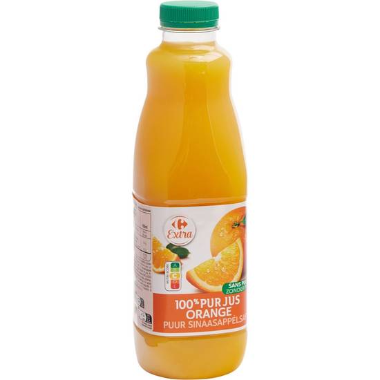 Carrefour Extra - 100% Pur jus d'orange sans pulpe (1 L)