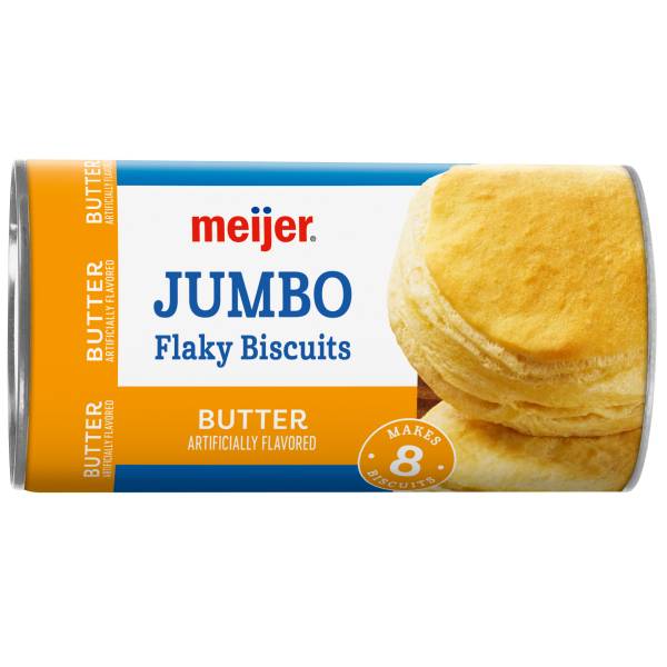 Meijer Jumbo Flaky Butter Biscuits (16 oz, 8 ct)