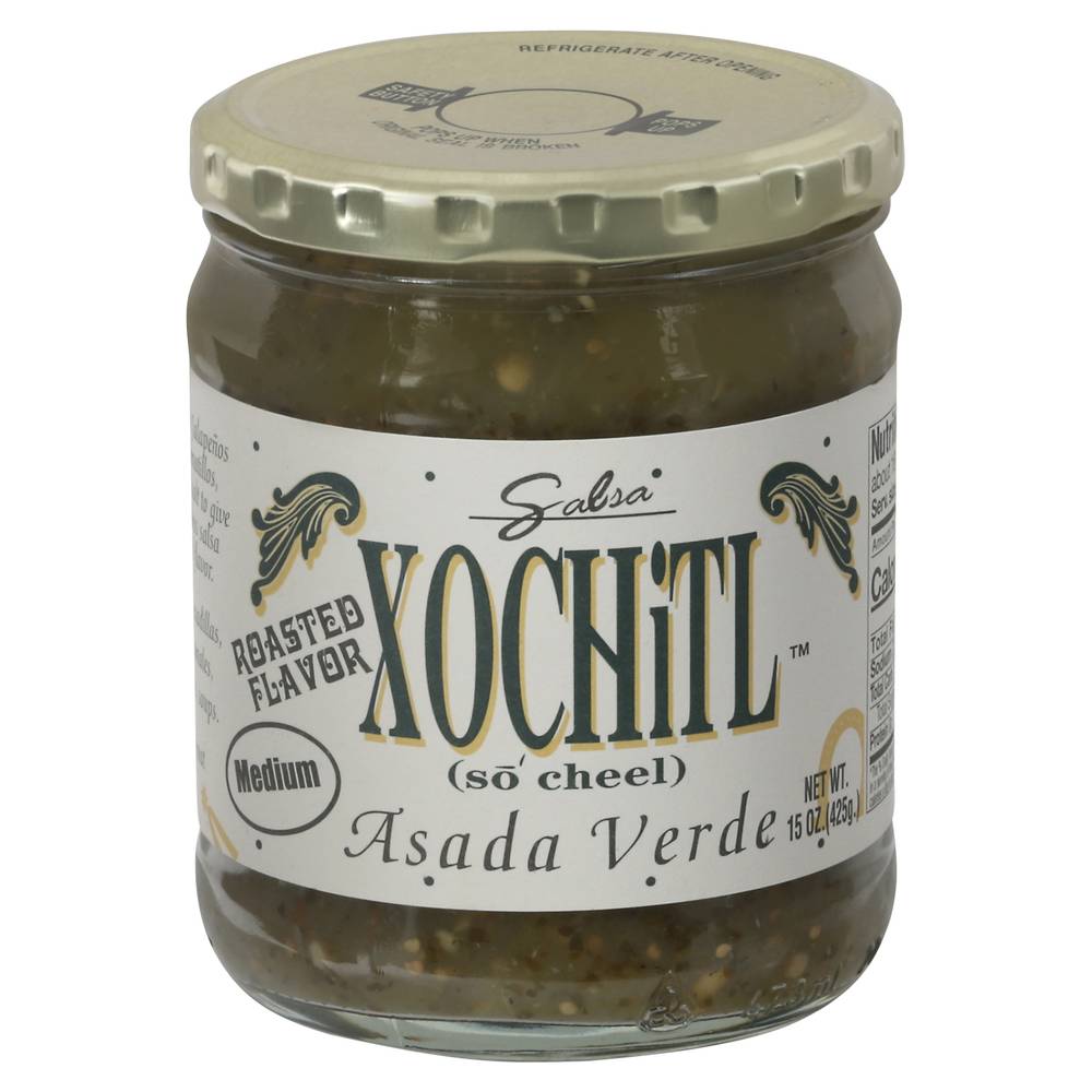 Xochitl Asada Verde Green Salsa, Roasted (15 oz)