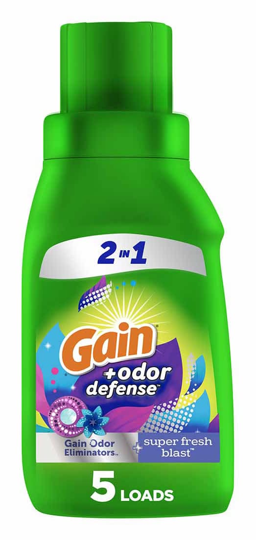 Gain Odor Defense Liquid Laundry Detergent, Super Fresh Blast (10 fl oz)