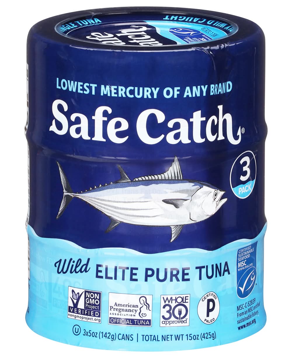 Safe Catch Elite Pure Wild Tuna (5 oz, 3 ct)