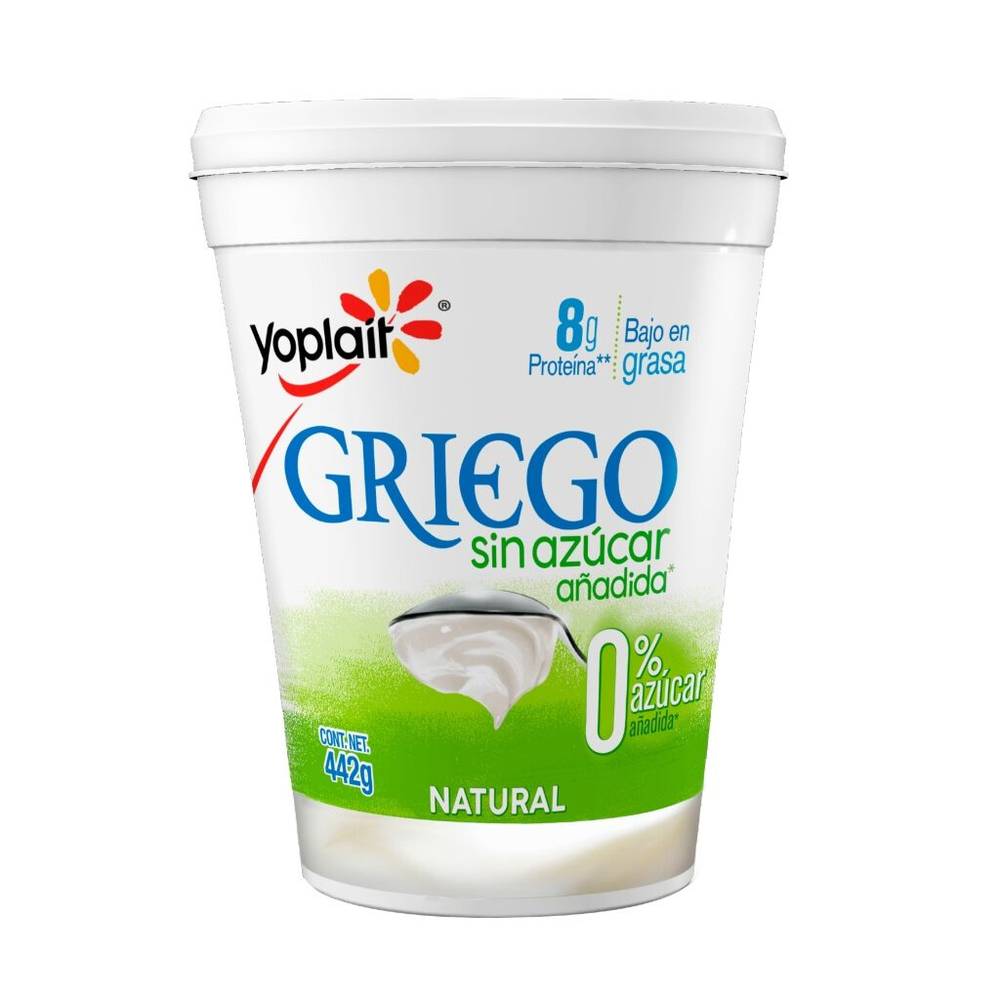 Yoplait yogur griego sin azucar añadida (bote 442 g)