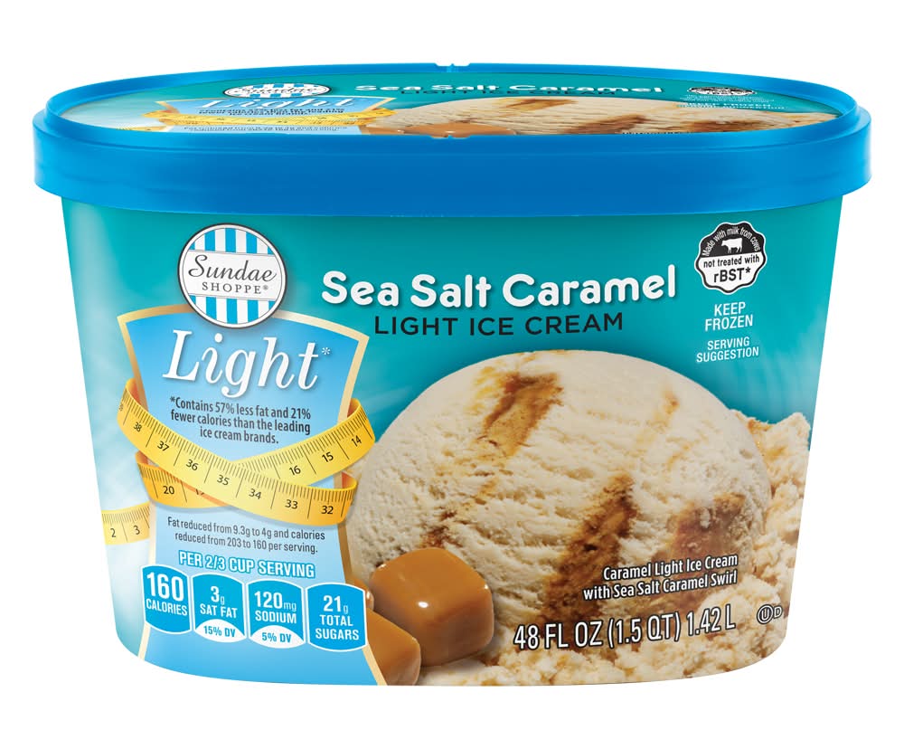 Sundae Shoppe Sea Salt Caramel Low Fat Ice Cream