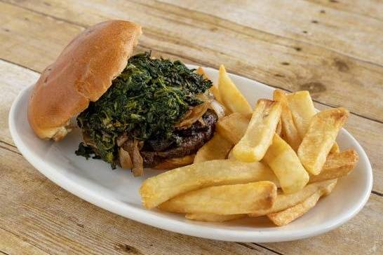 Order Popeye Burger #40 food online from Lindburgers store, Jupiter on bringmethat.com