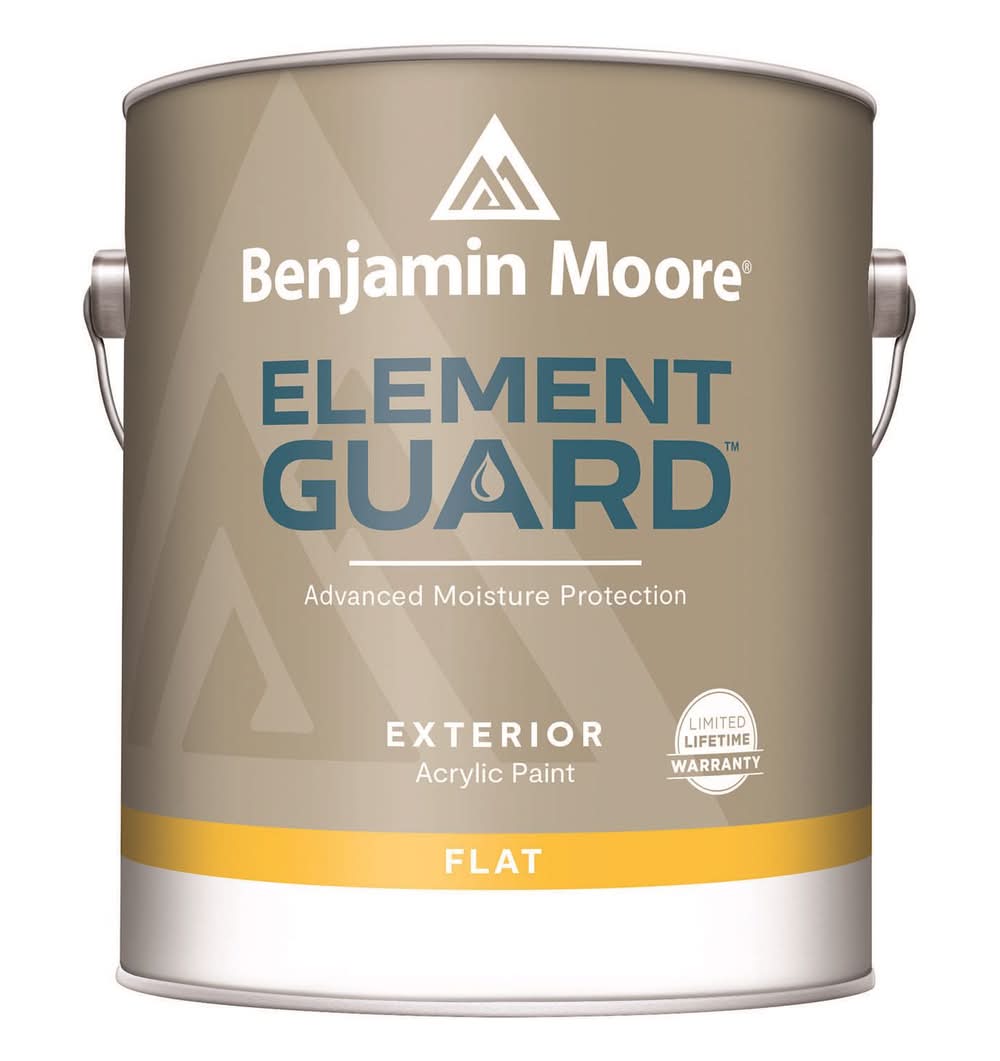 Benjamin Moore Element Guard Flat White Paint Exterior 1 Gal
