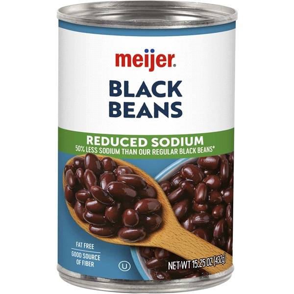 Meijer Reduced Sodium Black Beans (15 oz)