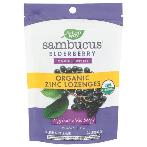 Nature's Way Organic Sambucus Zinc Lozenges