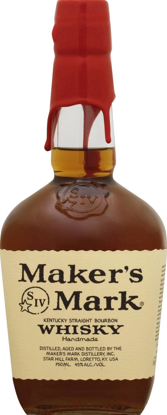 Maker's Mark Kentucky Straight Bourbon Handmade Whisky (750 ml)
