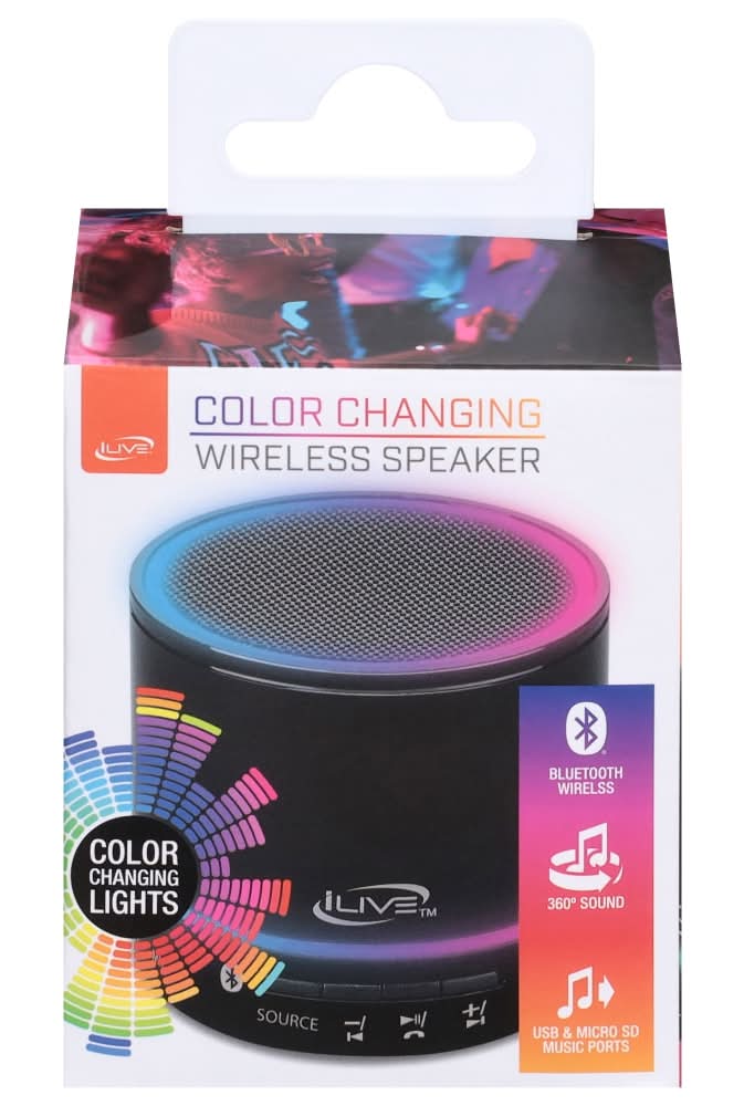 iLive™ Portable Bluetooth Speaker - Black