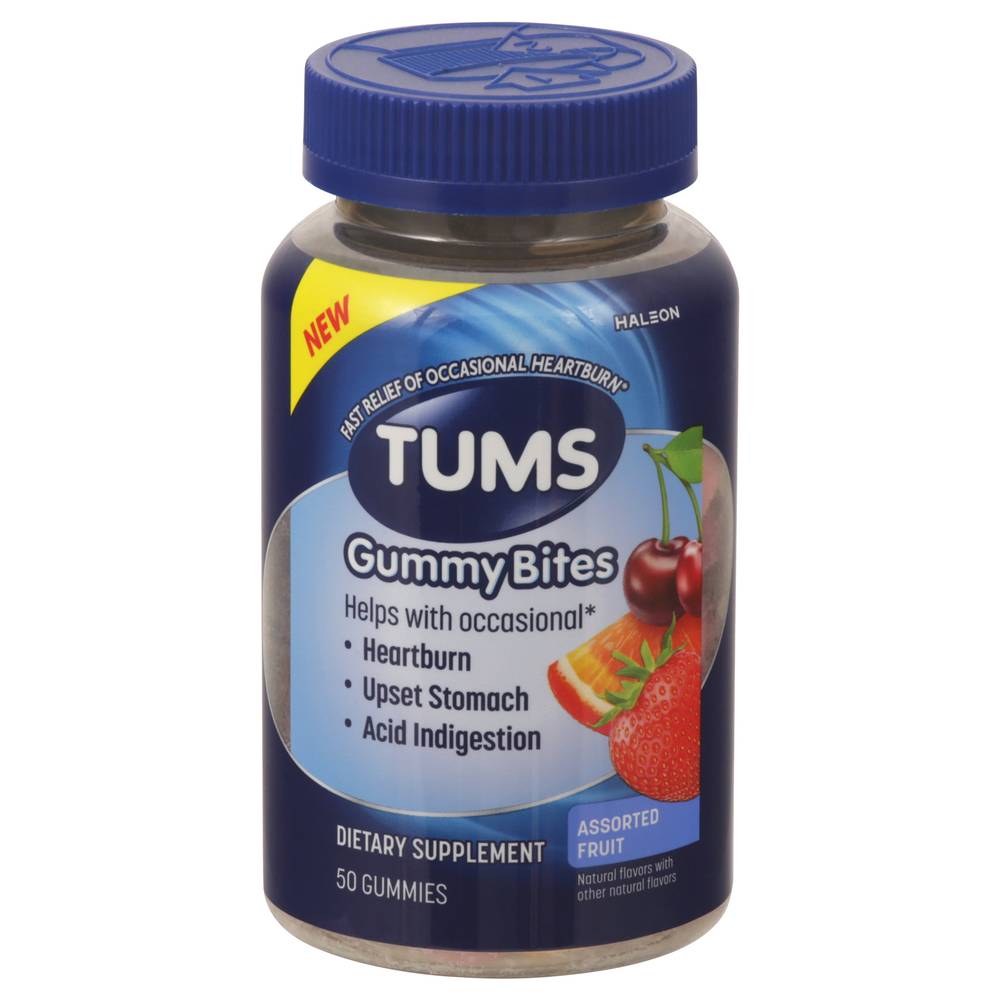 Tums Assorted Fruit Gummy Bites (50 ct)