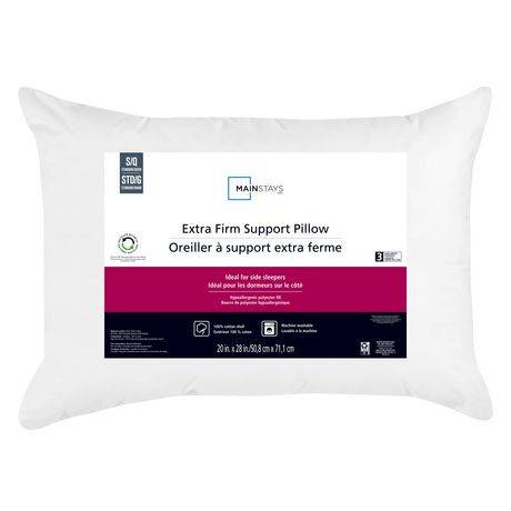 Mainstays Extra Firm Support Pillow, Standard/Queen