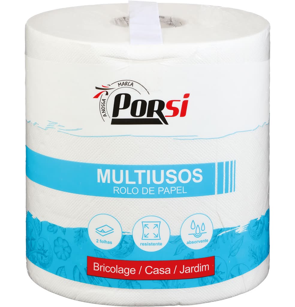 PorSi - Rolos cozinha compactos, branco, multiusos, 2 folhas