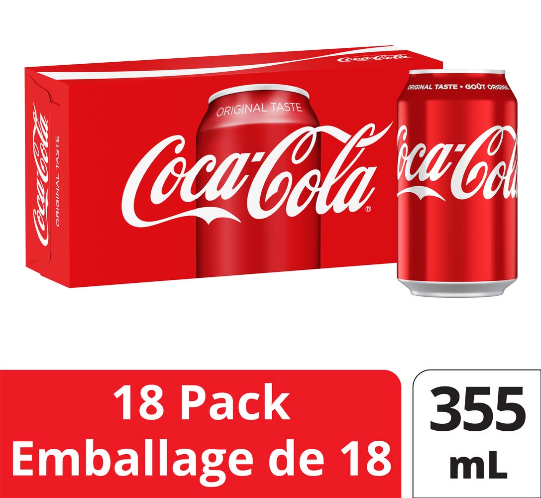 Coca-Cola Original Taste Soda (18 x 355 ml)