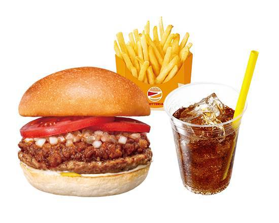 【セット】ミートソースバーガーHamburger with Meat Sauce Set