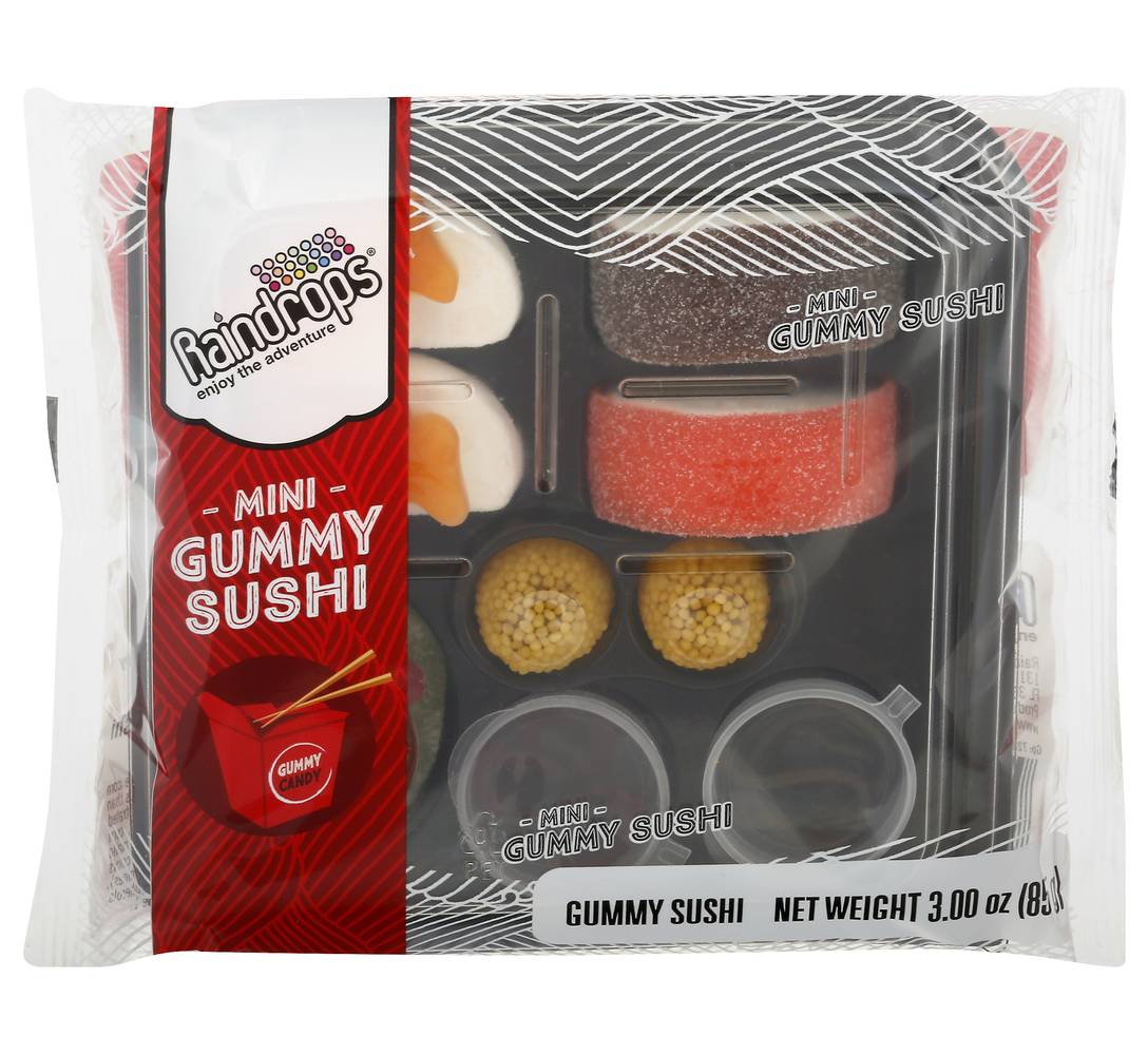 Raindrops Mini Gummy Sushi (3 oz)
