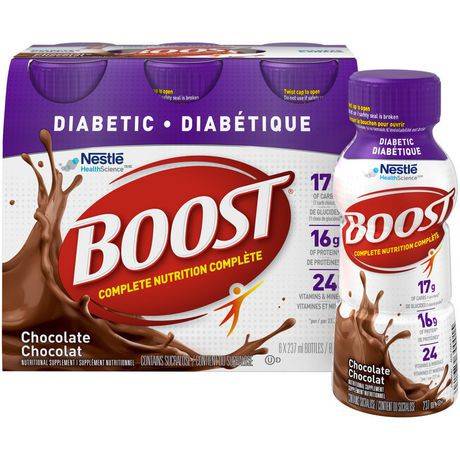 Boost Diabetic Chocolate Nutritional Supplement Drink (pack of 6 | 6 x 237 ml)