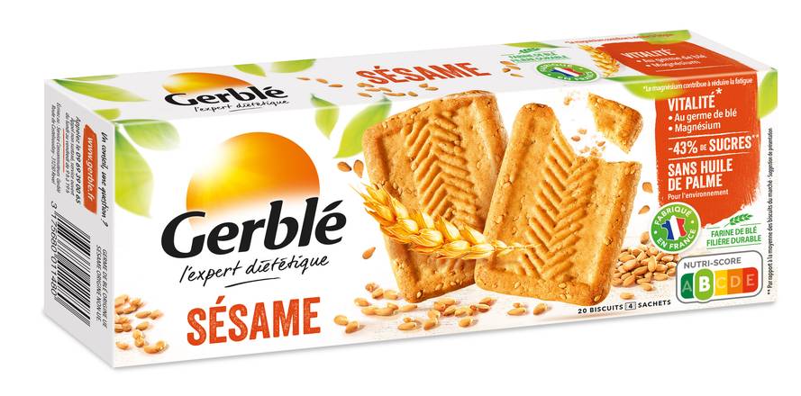 Gerblé - Biscuits sésame (5 pièces)