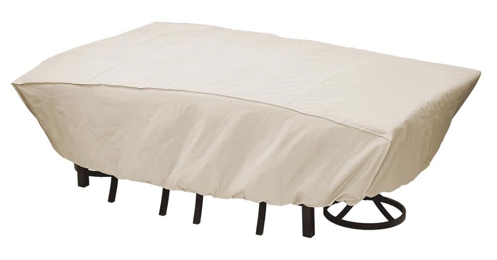 Style Selections Tan Polyester Patio Furniture Cover For Dining set