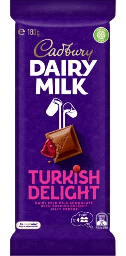Cadbury Dairy Milk Turkish Delight Chocolate (180g)