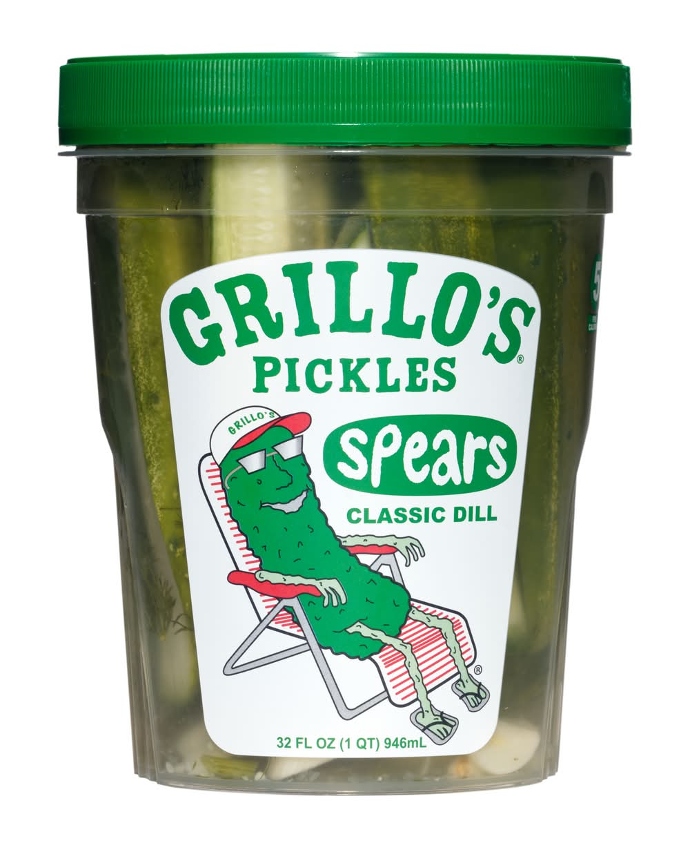 Grillo’s Pickles Classic Dill Spears (32 fl oz)