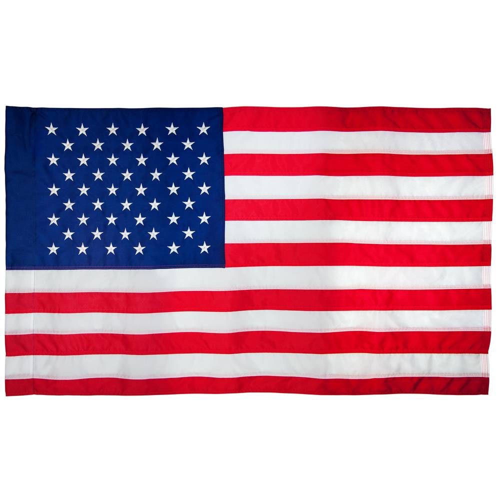 American Flag 100% Made in Usa, Nylon Solar Guard Nyl-Glo