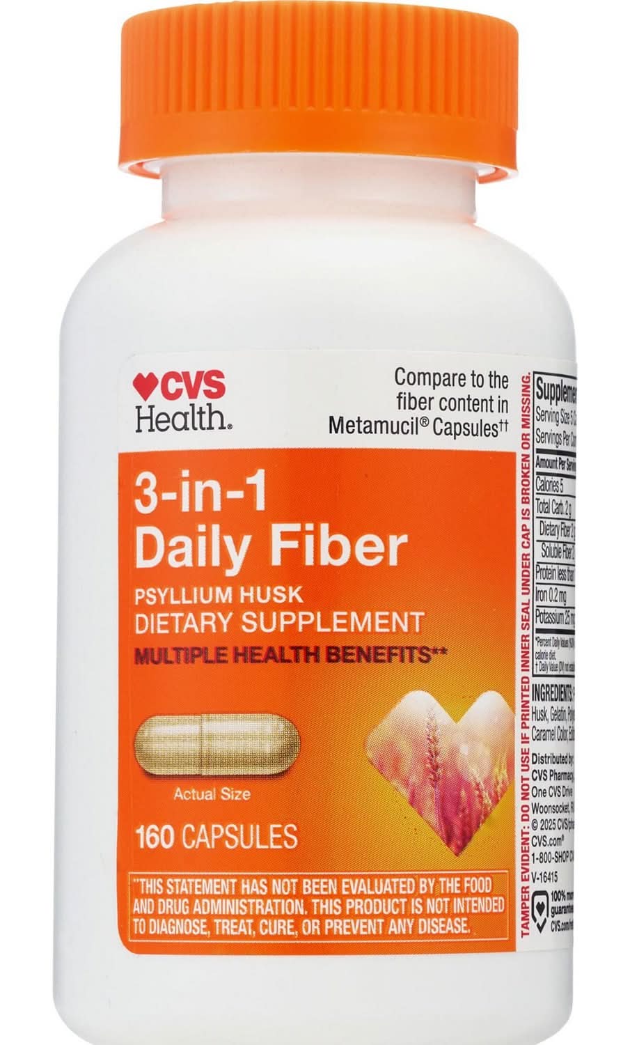 CVS Pharmacy Health Natural Daily Fiber Capsules
