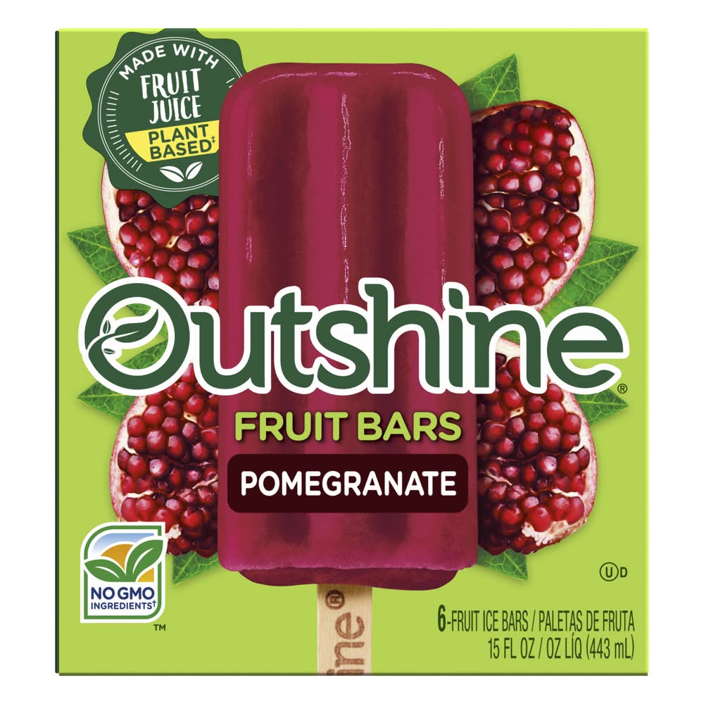 Outshine Fruit Ice Bars, Pomegranate (15 fl oz, 6 ct)
