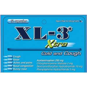 Xl -3 Xtra Cold and Cough Capsules - 12 ct (1 Unit per Case)