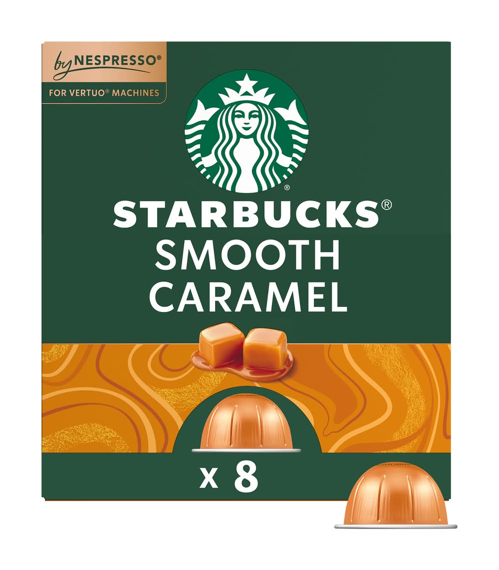 Starbucks Nespresso Vertuo Line Capsules, Smooth Caramel (3.52 oz, 8 ct)