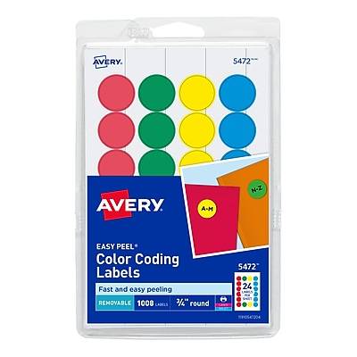 Charles Leonard Inc. Color Coding Labels, Assorted