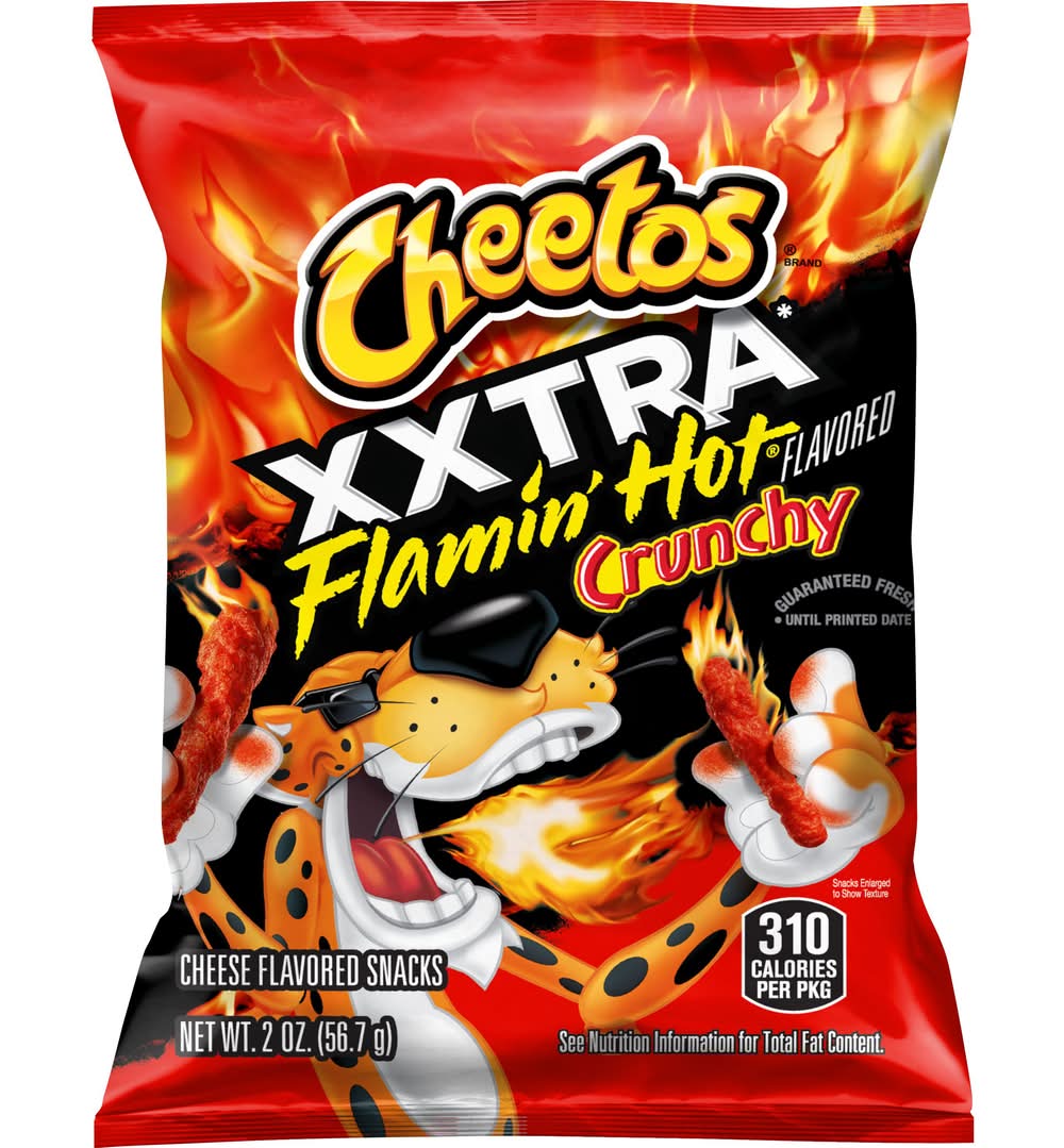 Cheetos Crunchy Xxtra Snacks, Flamin' Hot Cheese (2 oz)