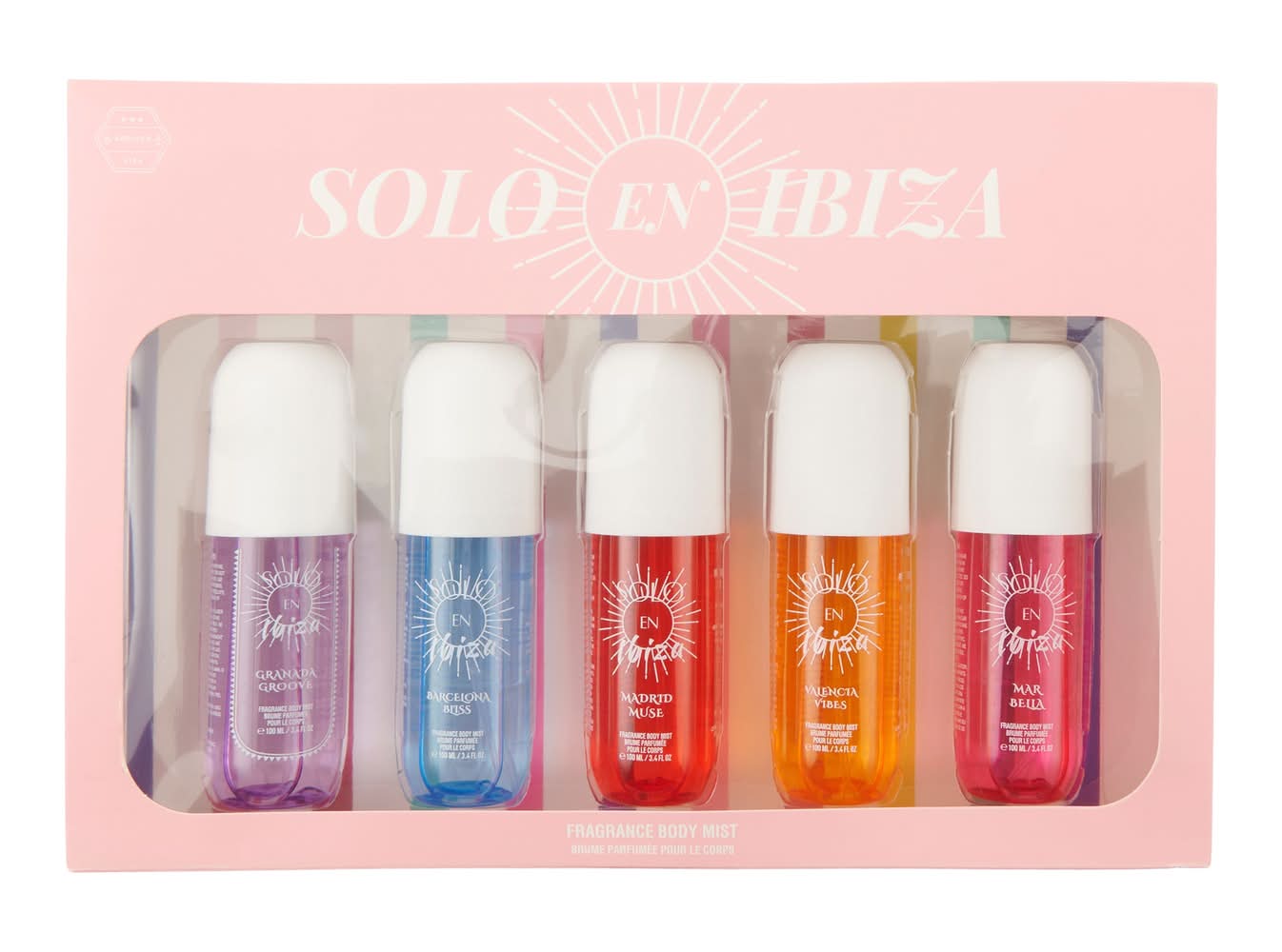Solo En Ibiza Body Mist Gift Set (5 x 100 ml)