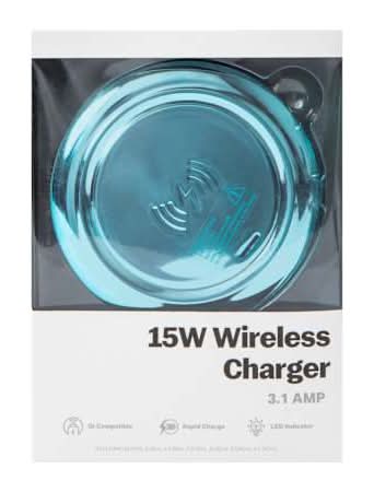 15W Wireless Charger Blue